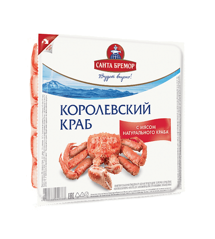 Крабовые палочки Русское Море Королевский краб с мясом натурального краба охлажденные 250 г