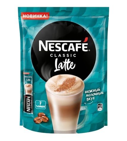 Кофейный напиток Nescafe Classic Латте 3 в 1 растворимый 126 г