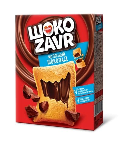Хрустящие подушечки Любятово Шоко Zavr с нежной шоколадно-ореховой начинкой 240 г