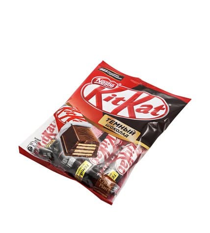 Шоколадные конфеты KitKat темный с хрустящей вафлей 169 г