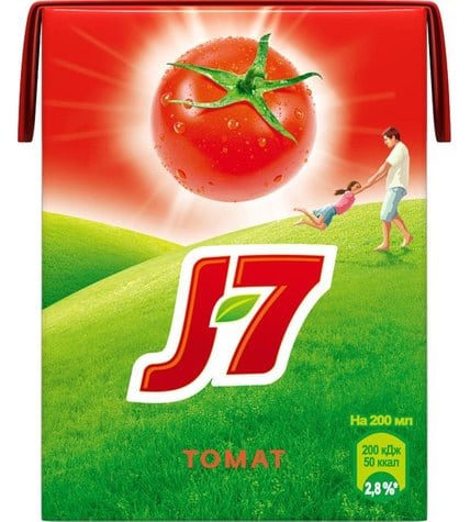 Сок J7 томатный 100% с мякотью