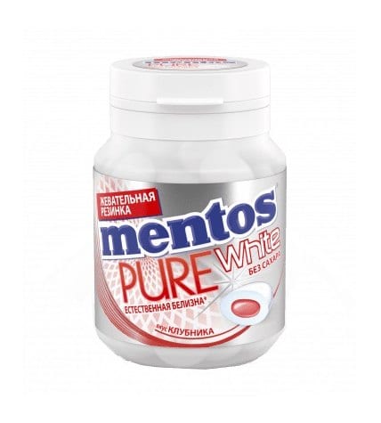 Жевательная резинка Mentos Pure White клубника