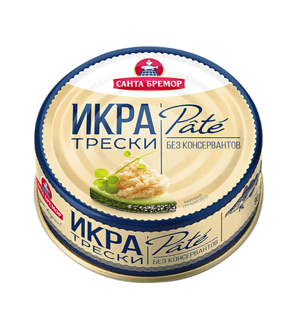 Икра Санта Бремор трески Pate