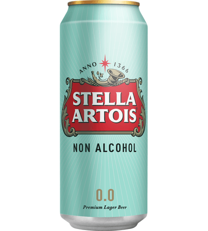 Пиво безалкогольное Stella Artois в жестяной банке 0,45 л