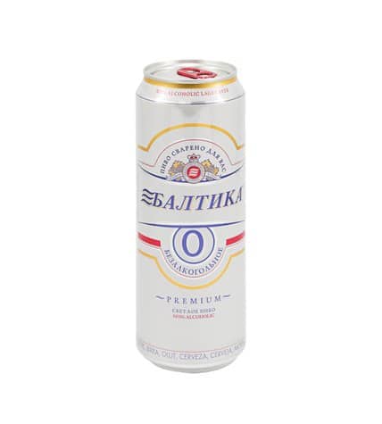 Пиво Балтика №0 светлое безалкогольное жестяная банка