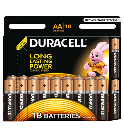 Батарейки Duracell AA 18 шт