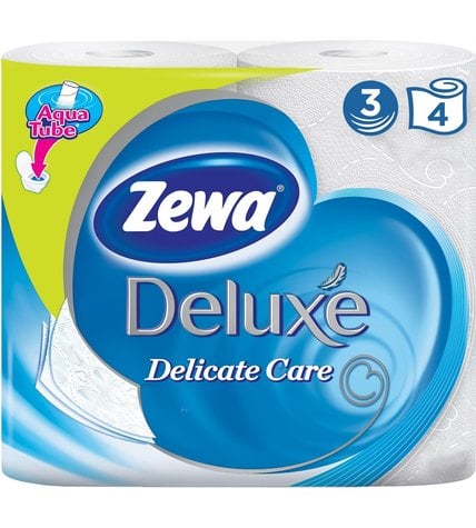 Туалетная бумага Zewa Deluxe белая 4 шт