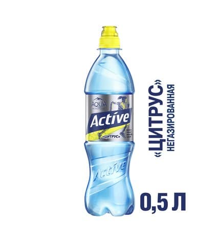 Вода питьевая Aqua Minerale Active Цитрус негазированная 0,5 л