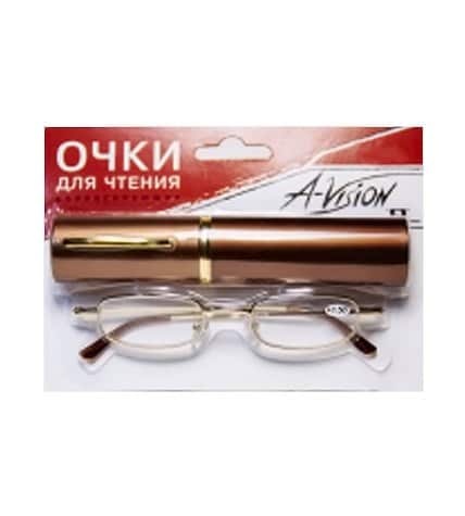 Комплект A-Vision 2 в 1 очки корригирующие для чтения +2,5 + футляр