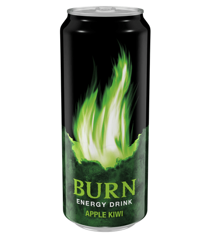 Напиток энергетический Burn яблоко-киви газированный безалкогольный 0,449 л