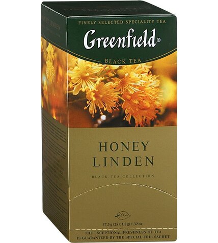 Чай черный Greenfield Honey Linden байховый с липой и медом пакетированный