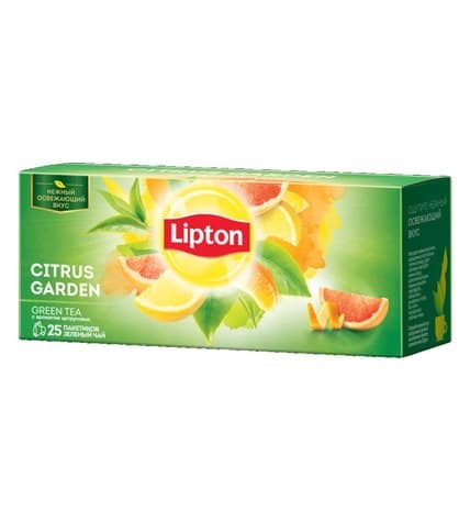 Чай зеленый Lipton Citrus Garden в пакетиках 1,4 г 25 шт