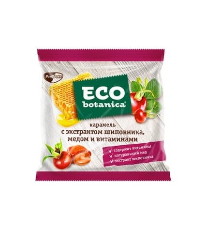 Карамель Eco Botanika с экстрактом шиповника медом и витаминами 150 г