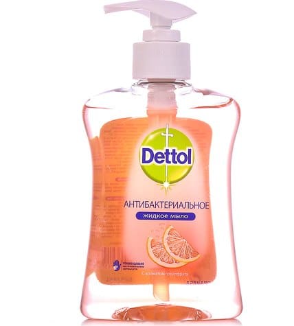 Жидкое мыло Dettol Бодрящая свежесть с экстрактом грейпфрута 250 мл