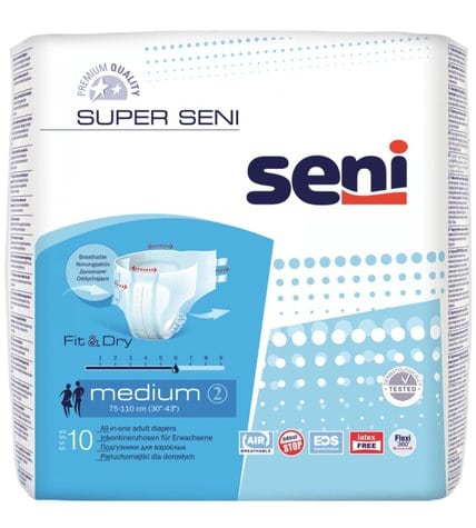 Подгузники Seni Super Medium для взрослых № 2 30 шт