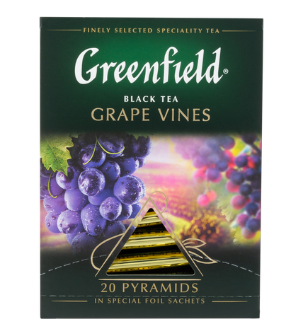 Чай черный Greenfield Grape Vines в пирамидках 1,8 г 20 шт