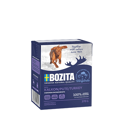 Консервы Bozita для собак кусочки в желе с индейкой 370 г
