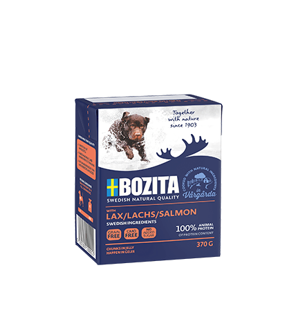 Корм Bozita naturals для собак кусочки в желе с лососем 370 г