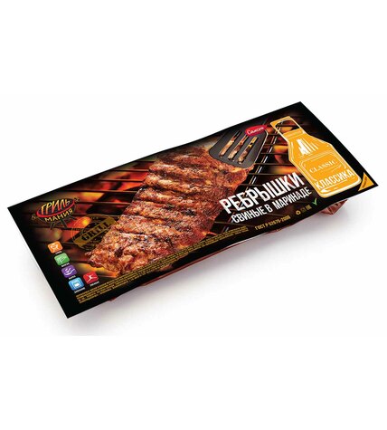 Ребрышки свиные Самсон Классика в маринаде 1 кг