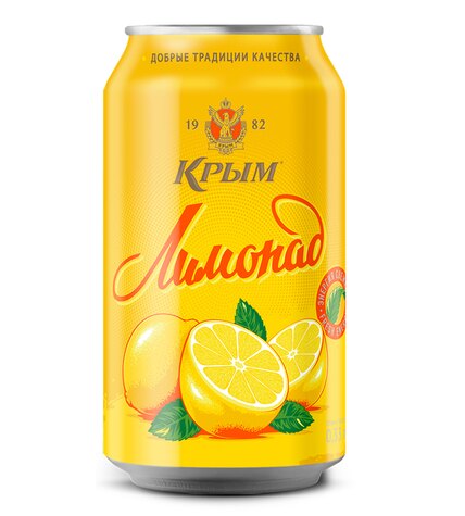 Напиток безалкогольный Крым «Лимонад» сильногазированный ГОСТ ж/б 6 шт × 0,33 л