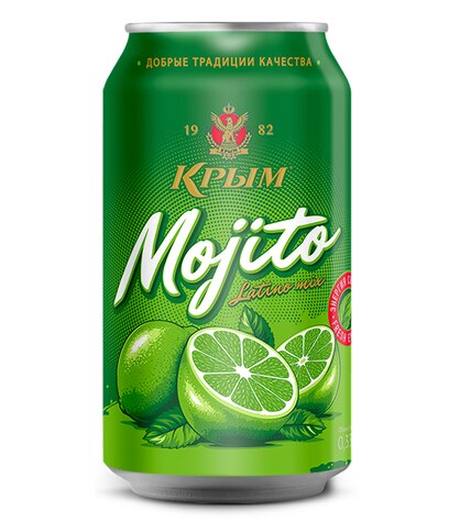 Напиток безалкогольный Крым «Мохито» сильногазированный ГОСТ ж/б 6 шт × 0,33 л