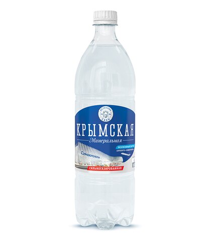 Минеральная вода «Крымская» сильногазированная ПЭТ 12 шт × 1 л