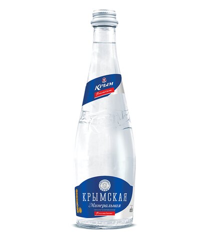Минеральная вода «Крымская» сильногазированная стекло 12 шт × 0,5 л