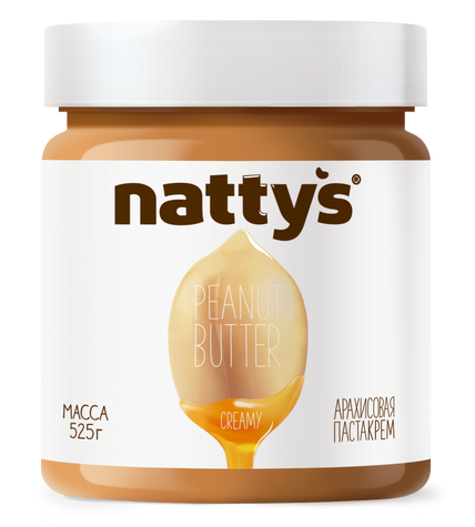 Паста Nattys Creamy арахисовая с медом 525 г