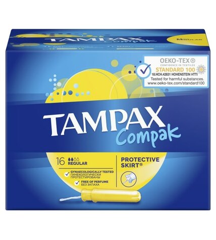 Тампоны Tampax Compak Regular с аппликатором 16 шт