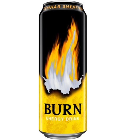 Напиток энергетический Burn Dark Energy сильногазированный безалкогольный 449 мл