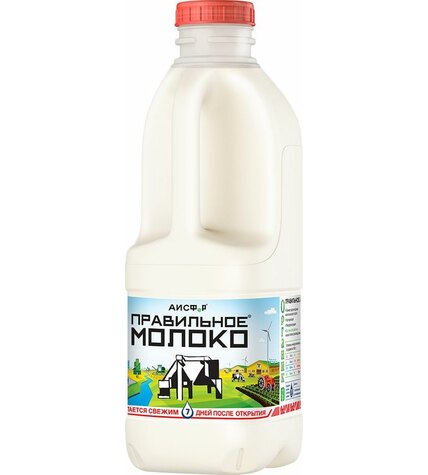 Молоко Правильное Молоко пастеризованное 3,2 - 4% 900 мл