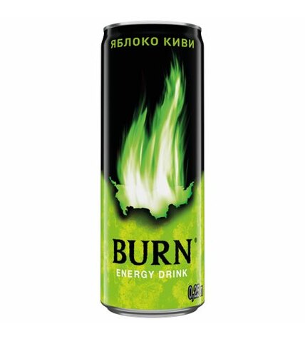 Напиток энергетический Burn Яблоко-киви 0,25 л