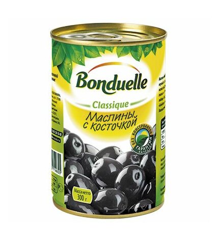 Маслины Bonduelle с косточкой