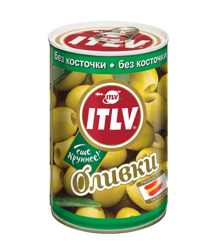 Оливки ITLV зеленые без косточки 314 г