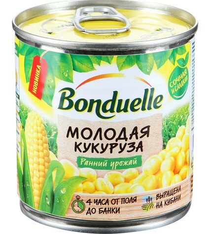 Консервированная Кукуруза Bonduelle Молодая ранний урожай