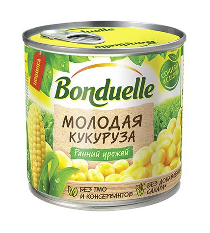 Консервированная Кукуруза Bonduelle Молодая ранний урожай