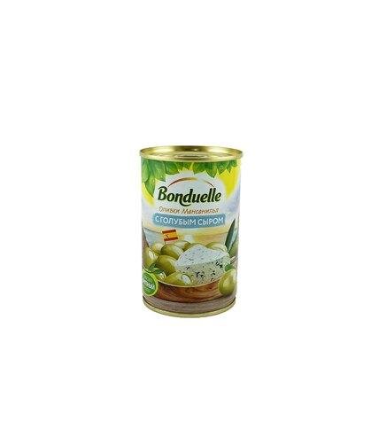Оливки Bonduelle зеленые фаршированные голубым сыром 300 г