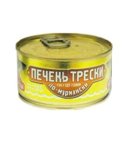 Печень трески вкусные консервы По-мурмански