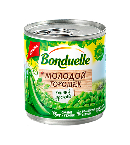 Горошек Bonduelle зеленый молодой 425 г