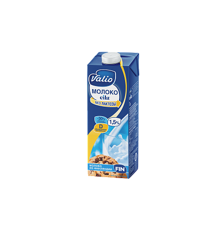Молоко Valio Eila ультрапастеризованное безлактозное 1,5% 1 л