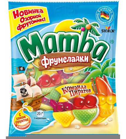 Мармелад жевательный Mamba Фрумеладки Команда пиратов 70 г