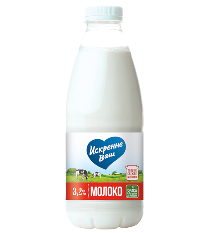 Молоко Искренне Ваш пастеризованное 3,2% 930 мл