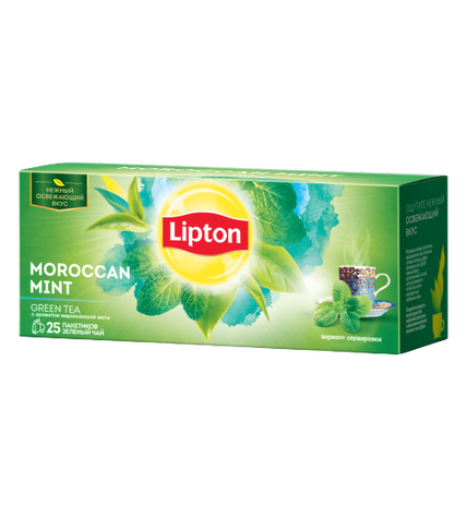 Чай зеленый Lipton мятный 1,5 г х 25 шт