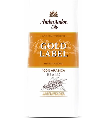 Кофе Ambassador Gold Label в зернах 200 г