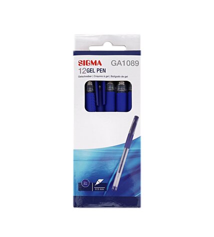 Ручки Sigma гелевые 12 шт