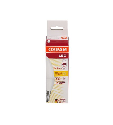 Лампа светодиодная Osram LED Е14 5,4W