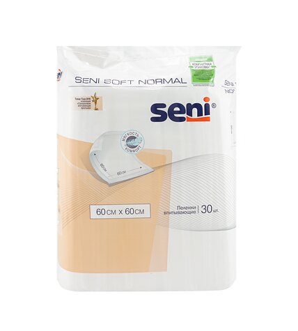 Пеленки Seni Soft Normal одноразовые гигиенические 60 x 60 см