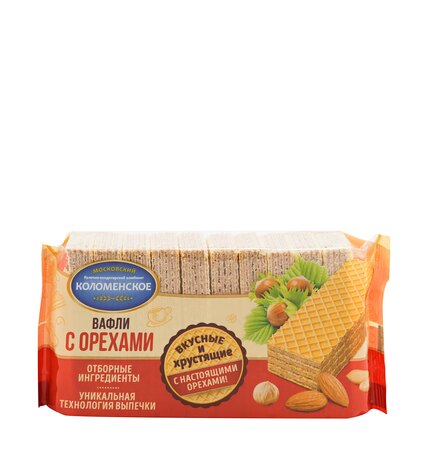 Вафли Коломенское с орехами 200 г