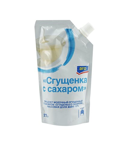 Сгущенное молоко Aro с сахаром 1% 270 г