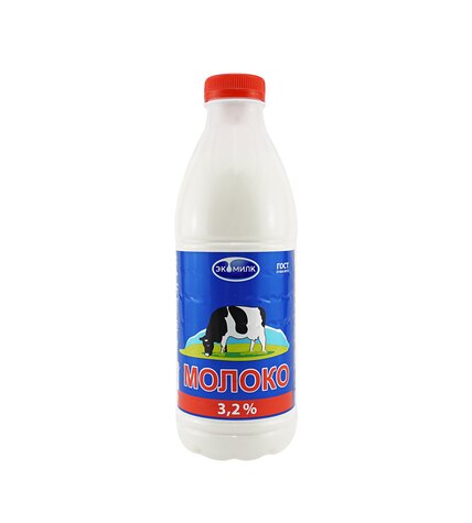 Молоко Экомилк пастеризованное 3,2% бзмж 930 мл